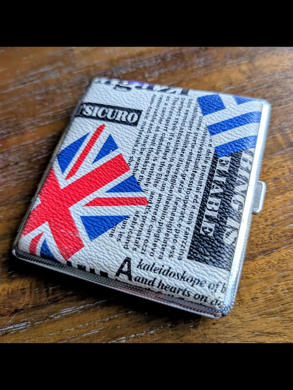 Union Jack Pattern Card Case/Cigarette Holder